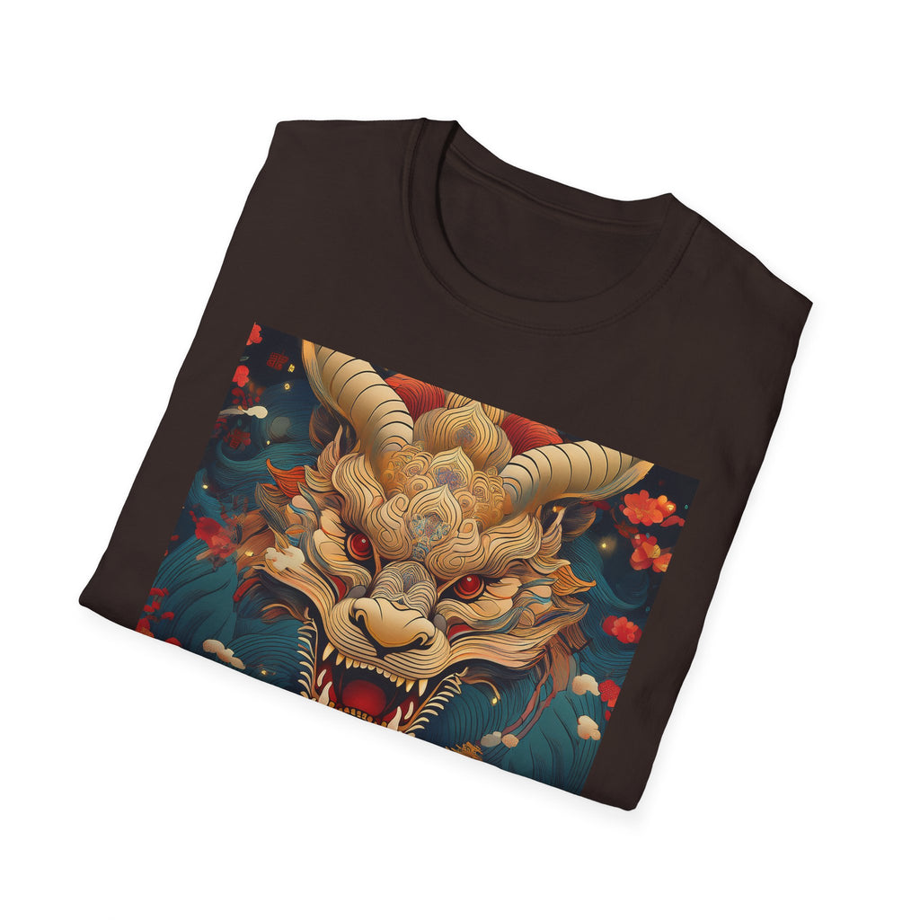 Dragon Mask T-Shirt — Asian Mythic Dragon Art Tee