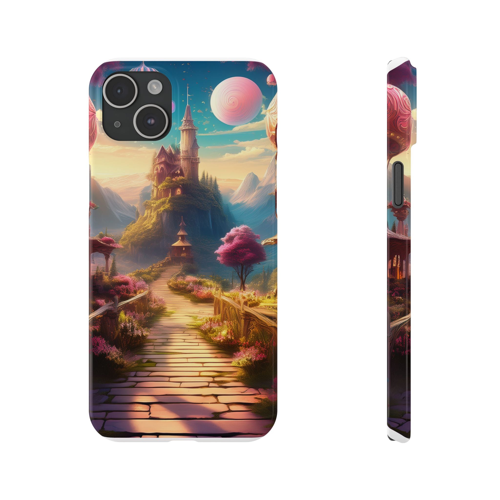 Slim Phone Case — Fantasy Castle Path Scenic iPhone Case