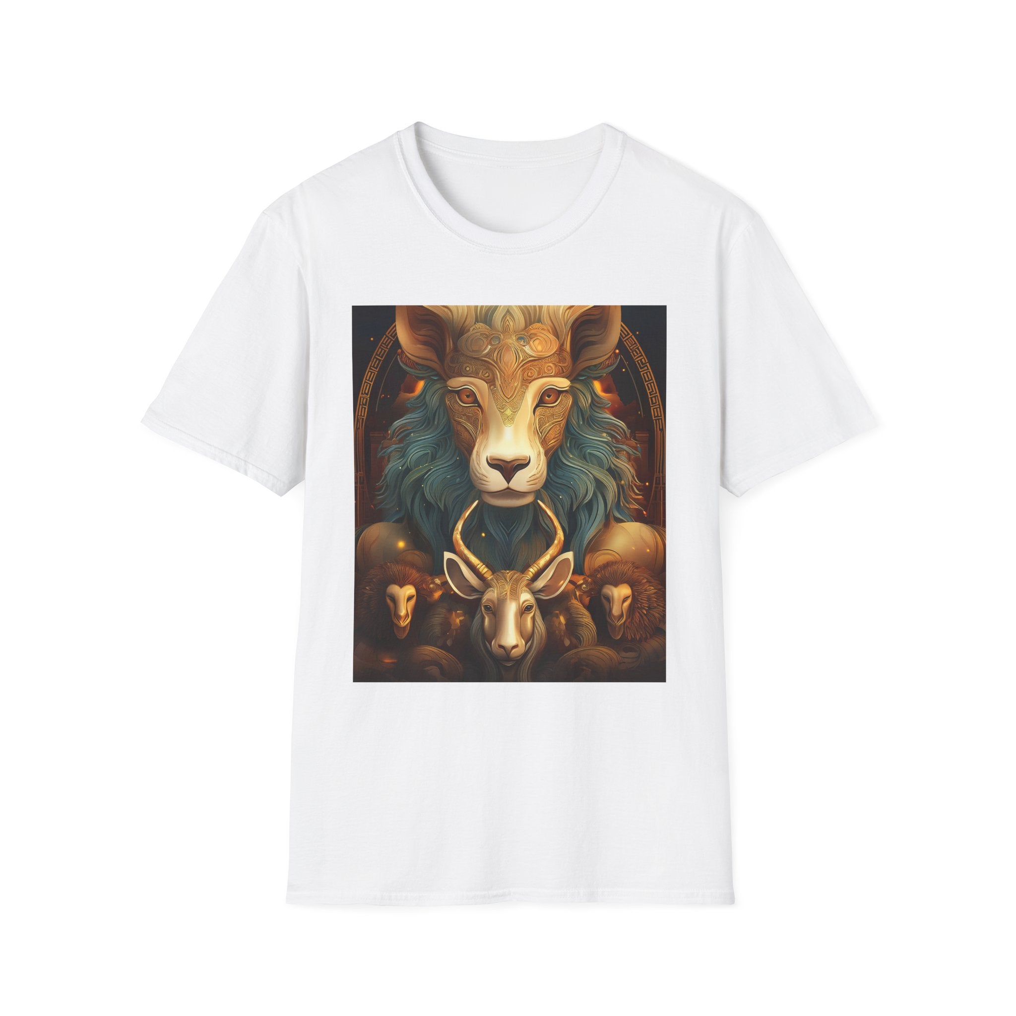 Mystic Ram & Herd Art T-Shirt — Zodiac Capricorn Goat Graphic Tee