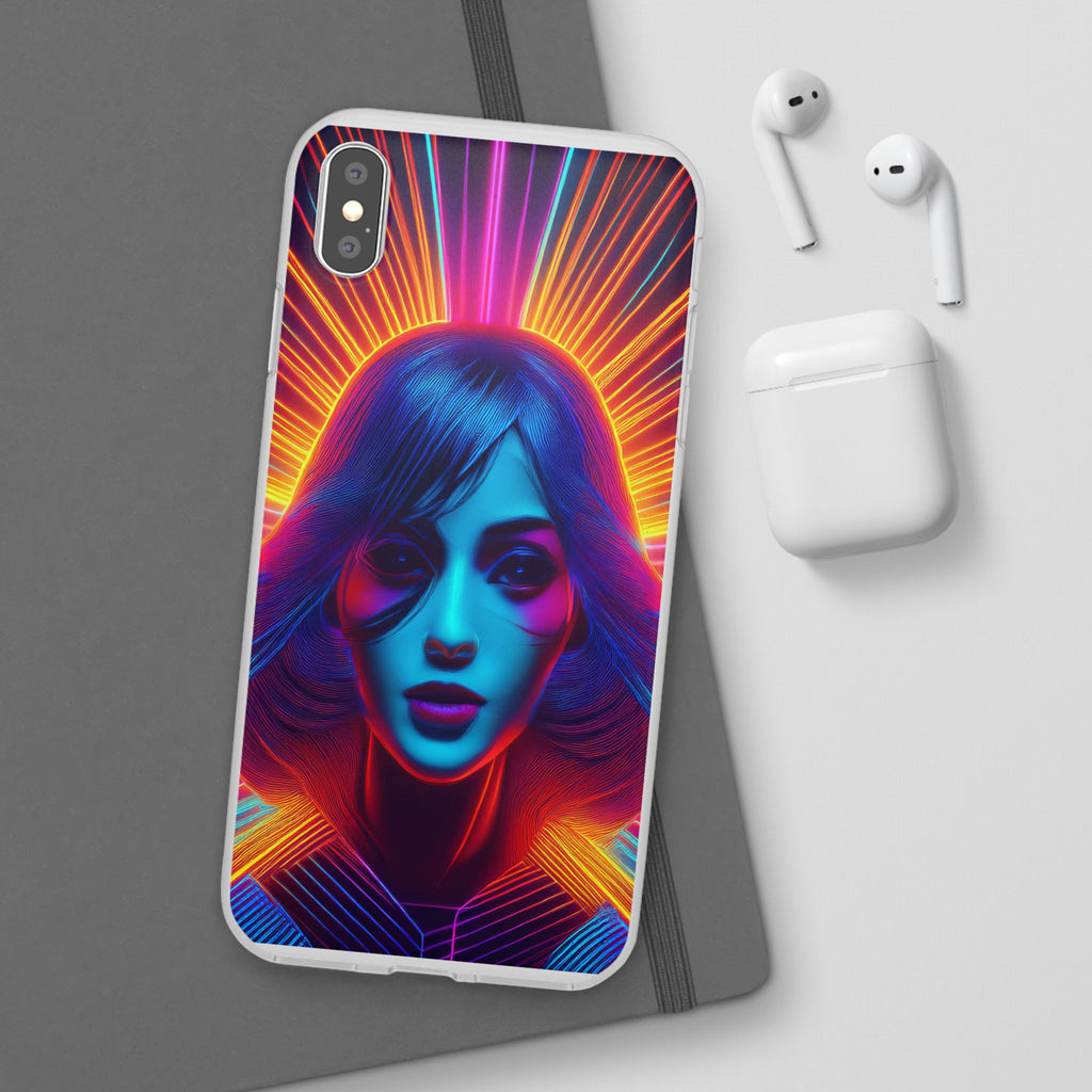 Phone Case — Neon Retro Portrait Mandala