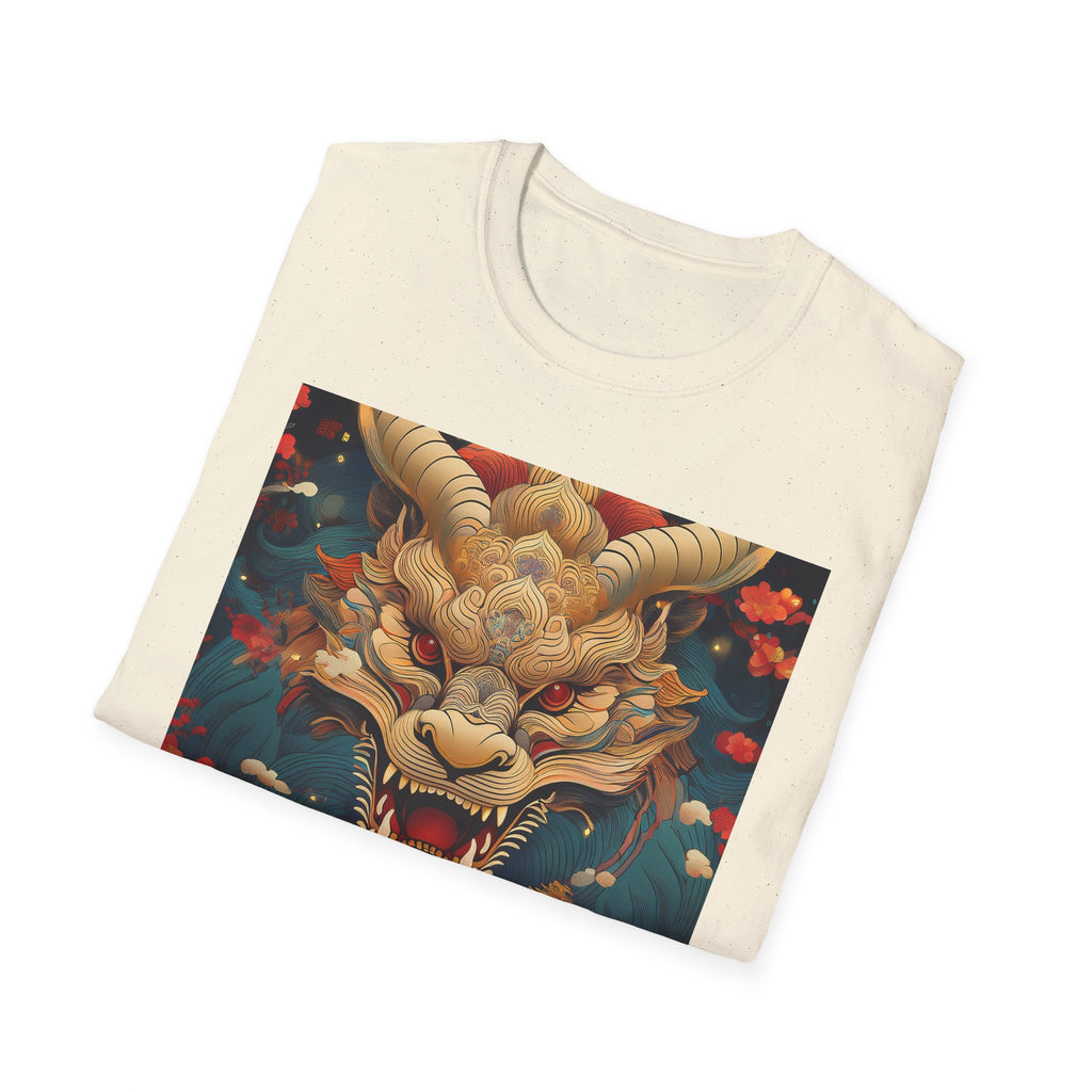 Dragon Mask T-Shirt — Asian Mythic Dragon Art Tee