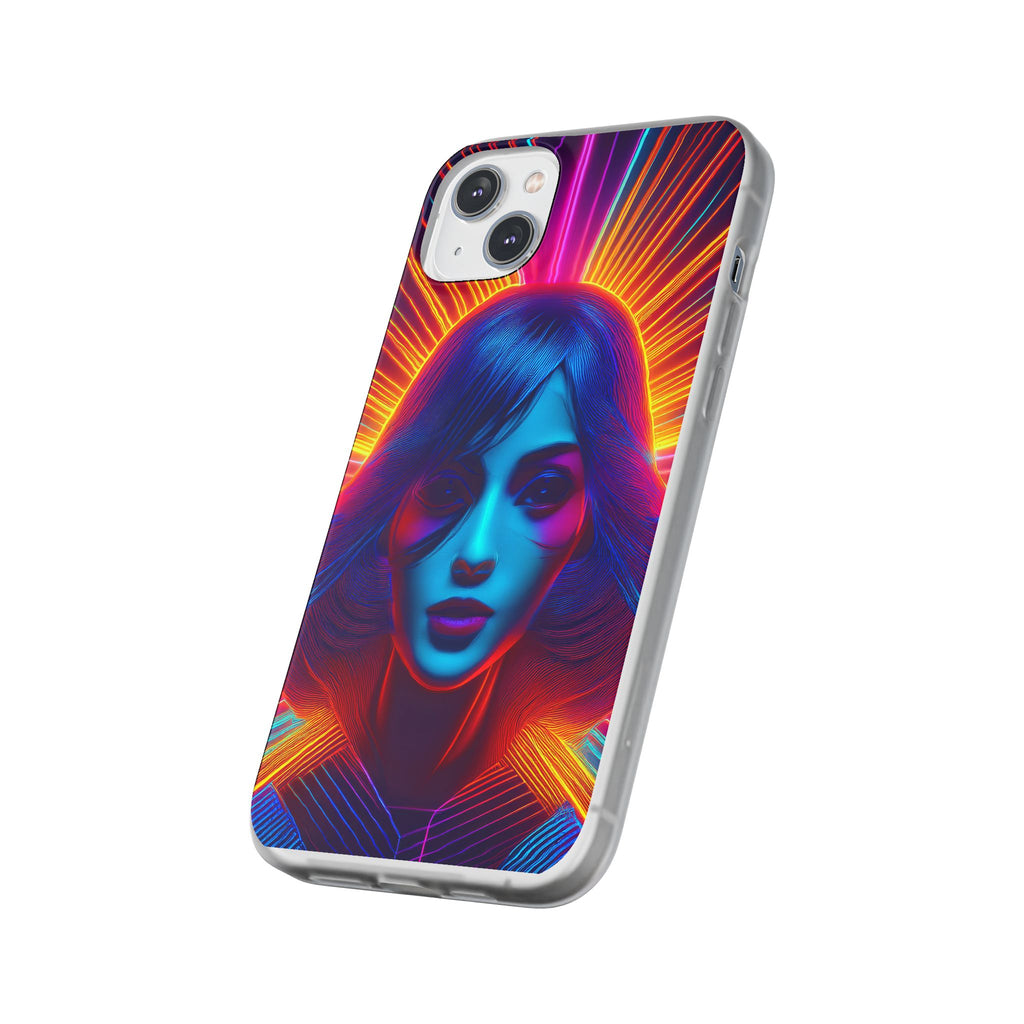 Phone Case — Neon Retro Portrait Mandala