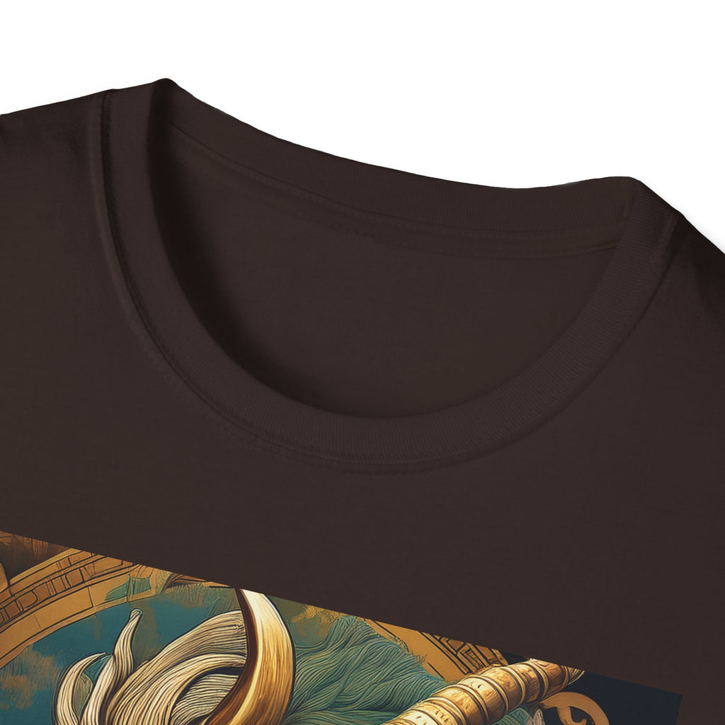 Mythical Beast Art T-Shirt — Majestic Ram & Goat Fantasy Illustration