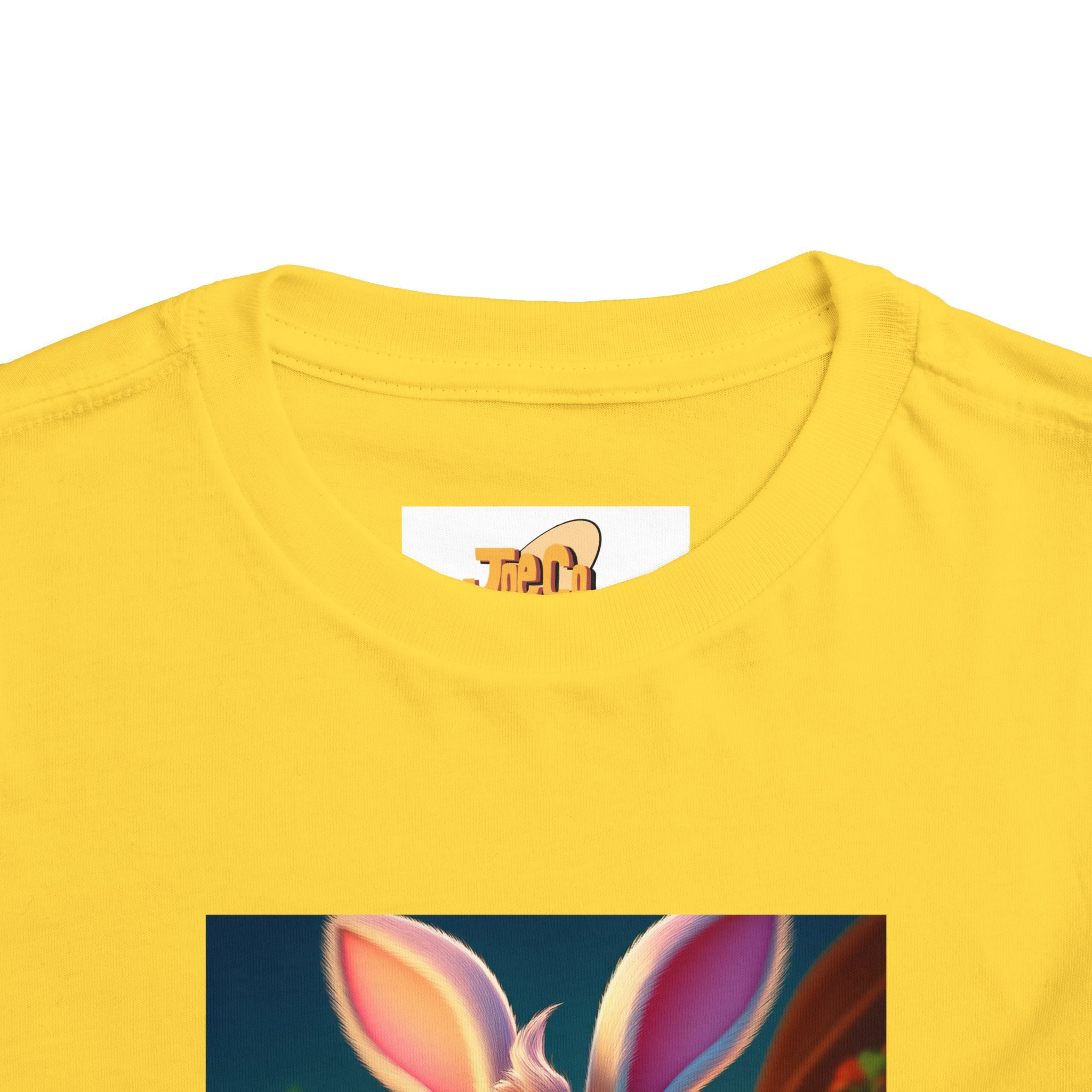 Easter Bunny Toddler Tee — Cute Bunny with Eggs Graphic Shirt