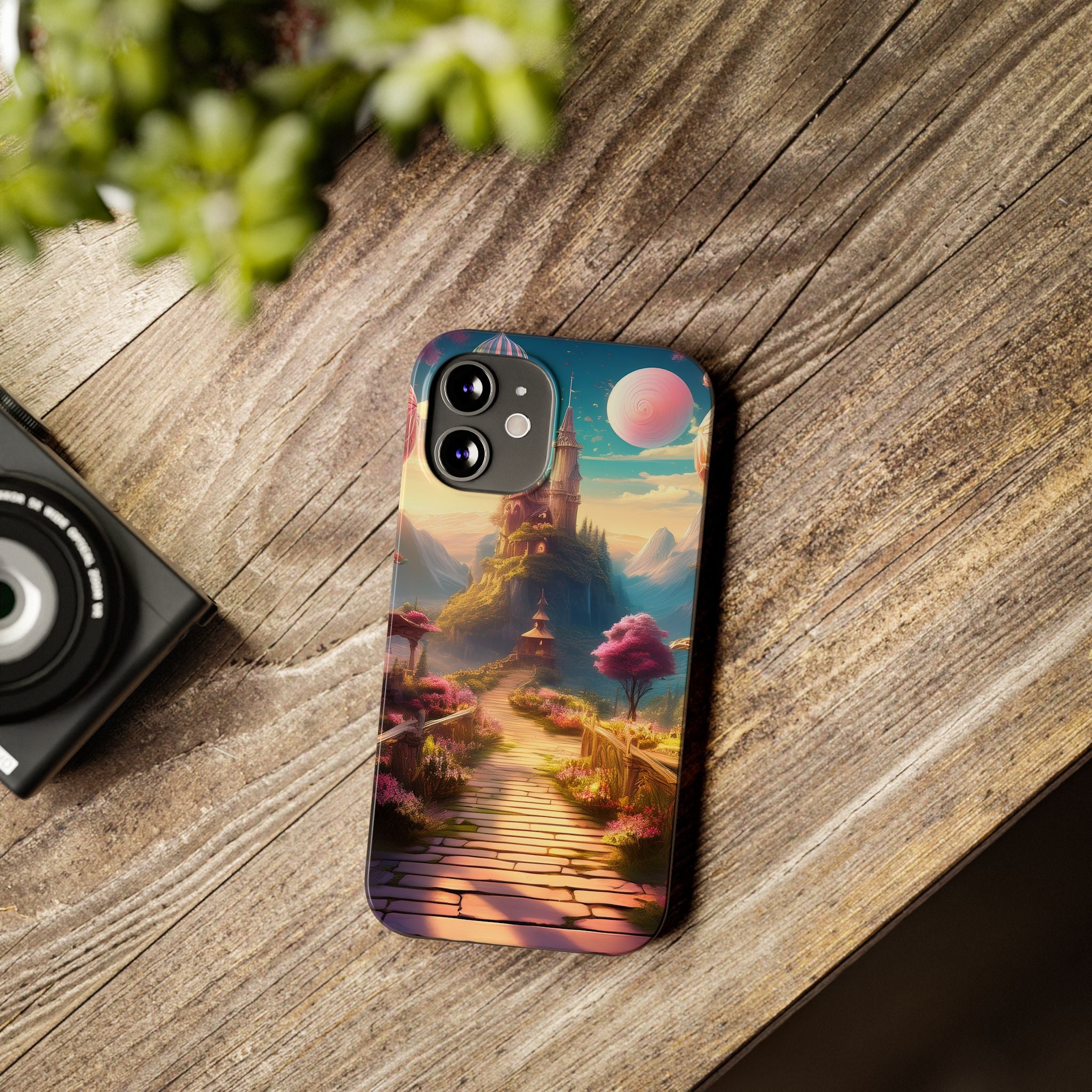Slim Phone Case — Fantasy Castle Path Scenic iPhone Case