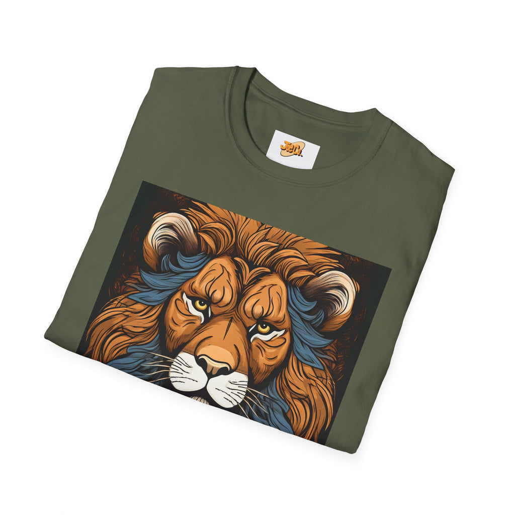 Majestic Lion Graphic T-Shirt — Bold Vintage Mane Artwork