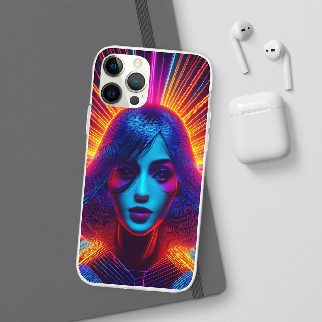 Phone Case — Neon Retro Portrait Mandala