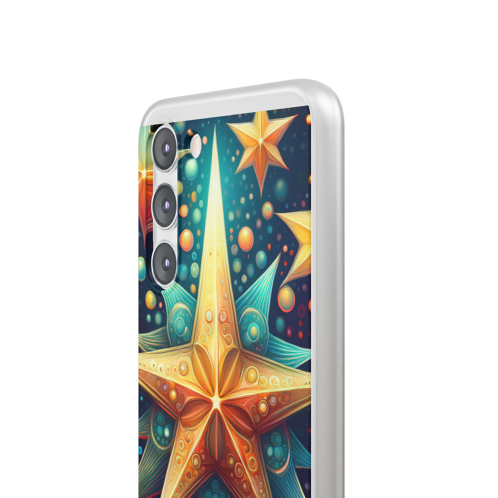 Starburst Galaxy Phone Case — Colorful Cosmic Star Design Flexible Case