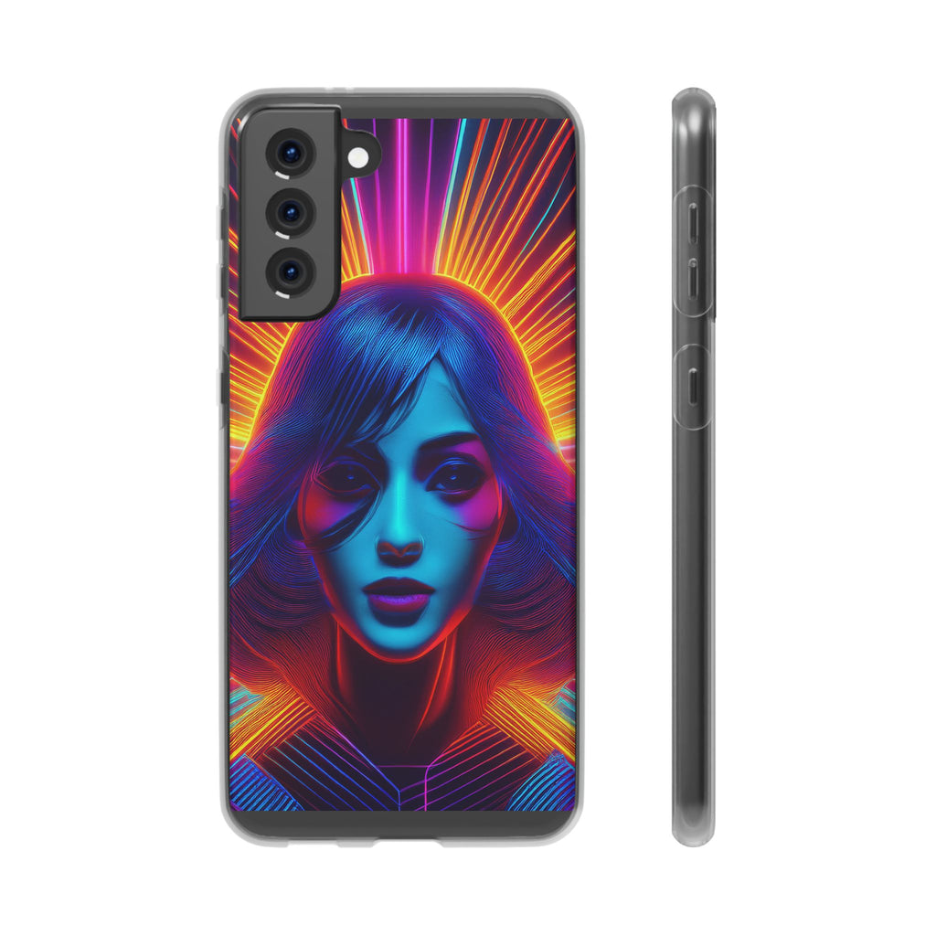 Phone Case — Neon Retro Portrait Mandala