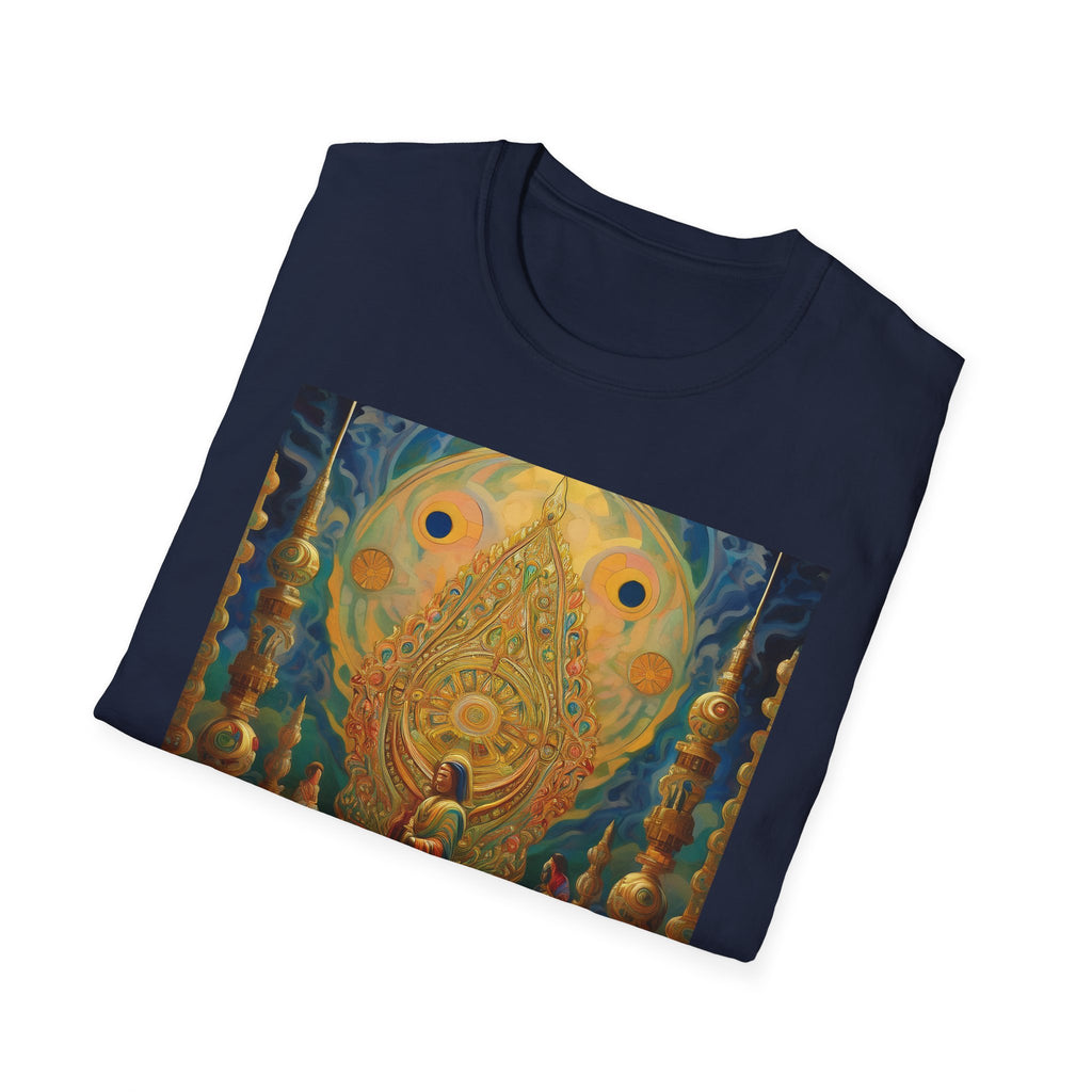 Buddha Sanctuary Art T-Shirt — Meditative Temple Graphic Tee