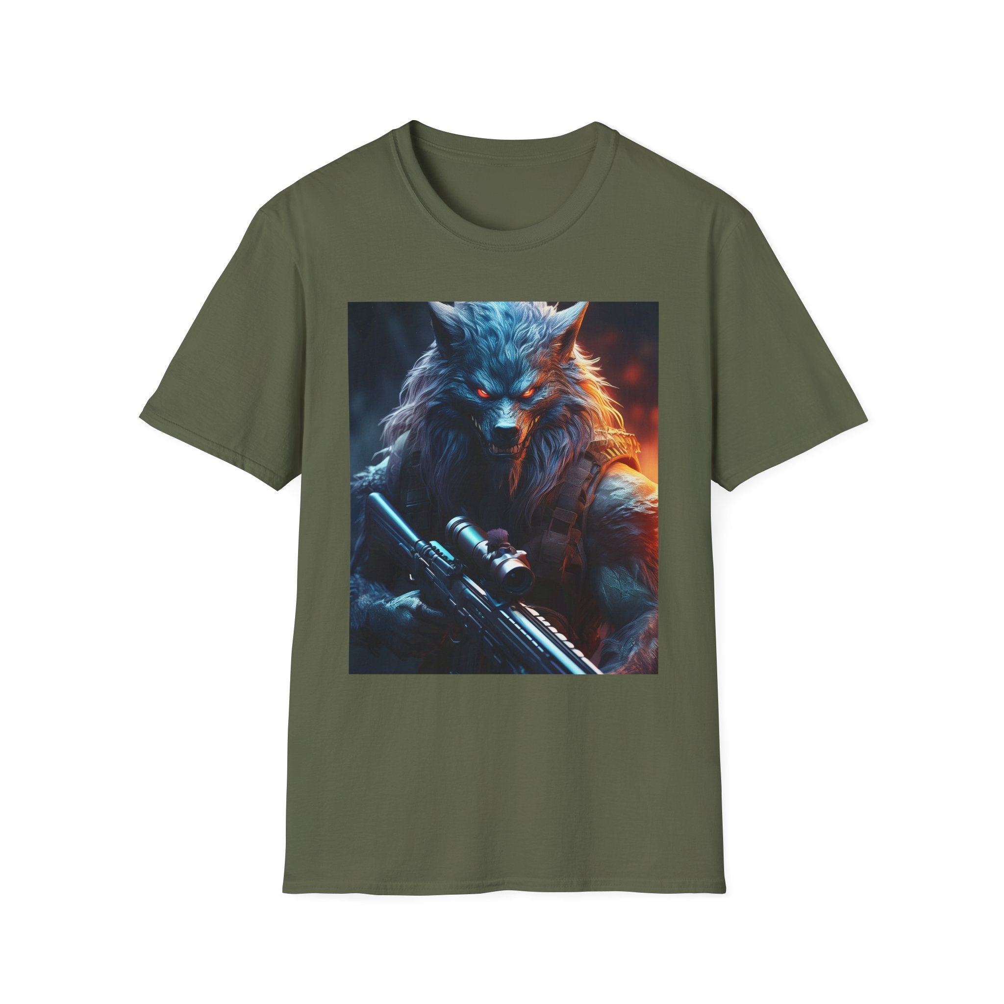 Wolf Sniper T-Shirt — Tactical Werewolf Gaming Tee