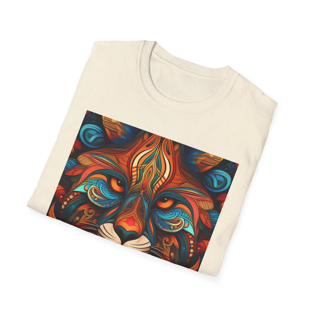 Lion Mandala T-Shirt — Colorful Psychedelic Lion Graphic Tee