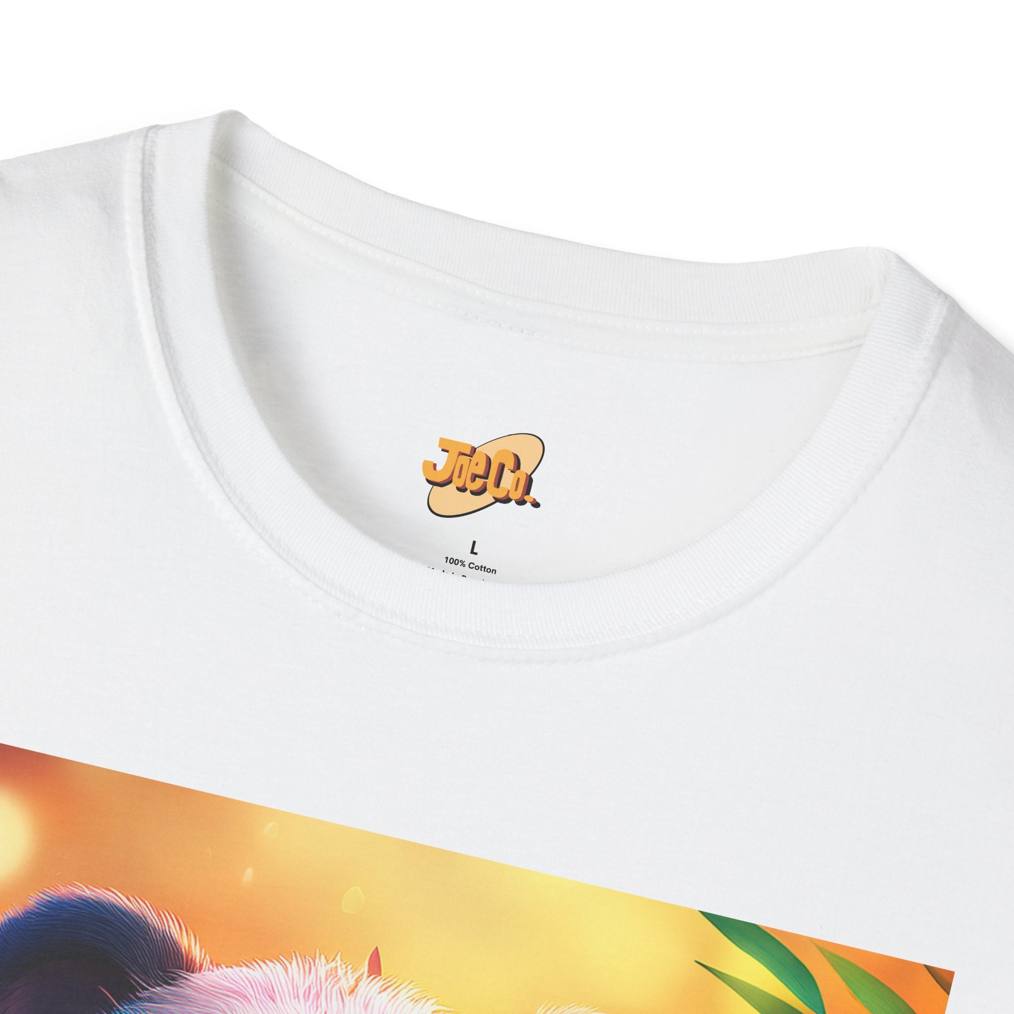 Cute Smiling Panda Graphic T-Shirt — Playful Floral Panda Tee