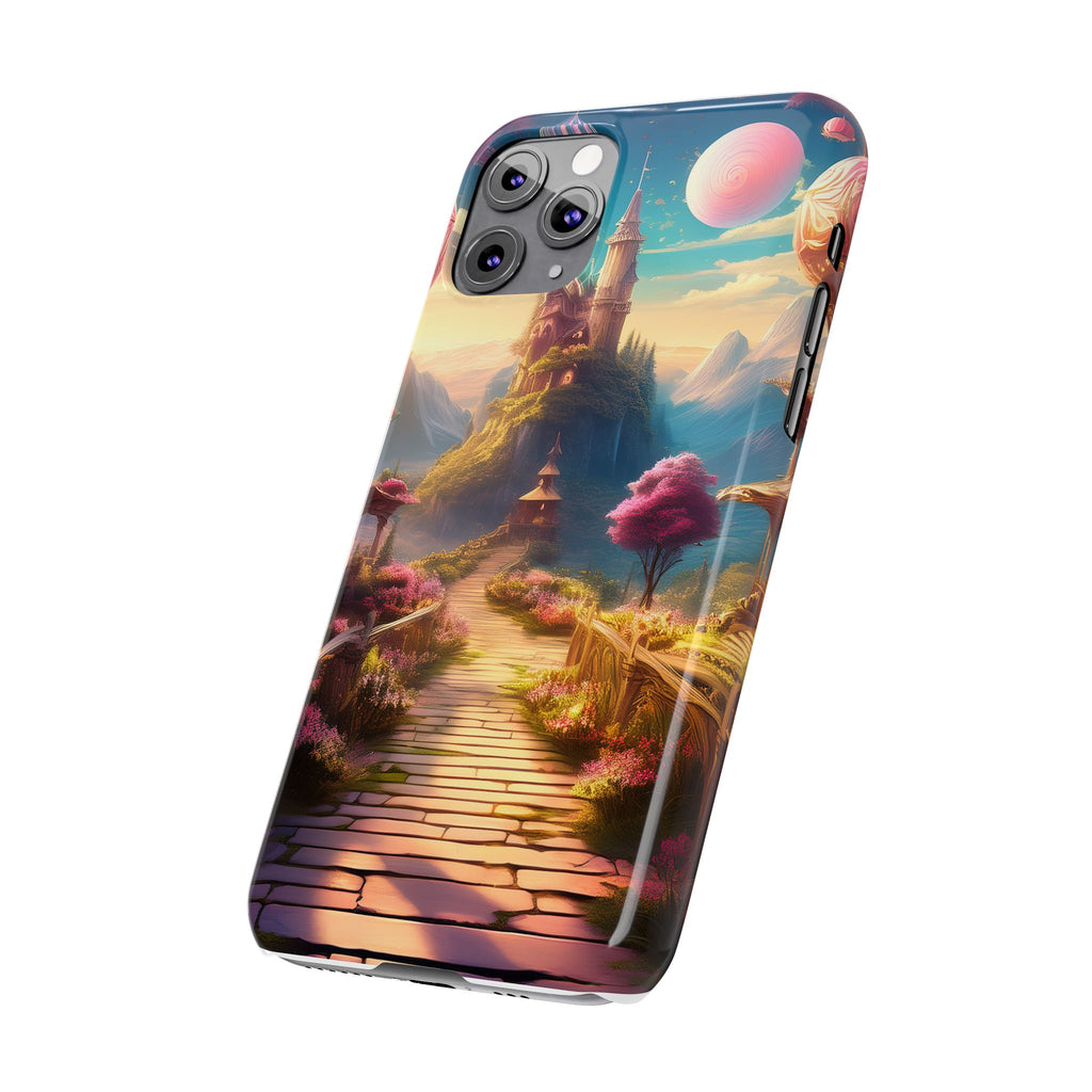 Slim Phone Case — Fantasy Castle Path Scenic iPhone Case