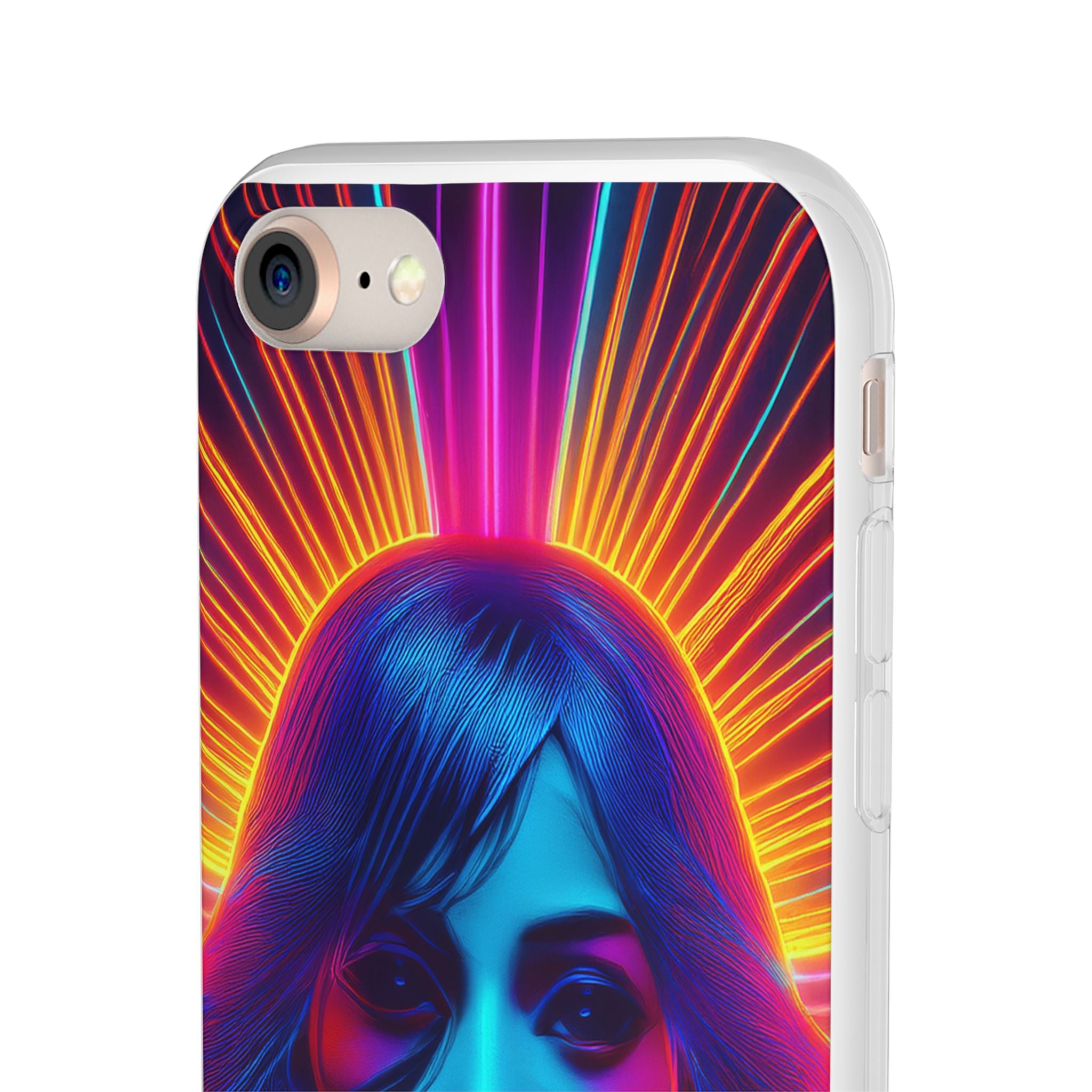 Phone Case — Neon Retro Portrait Mandala