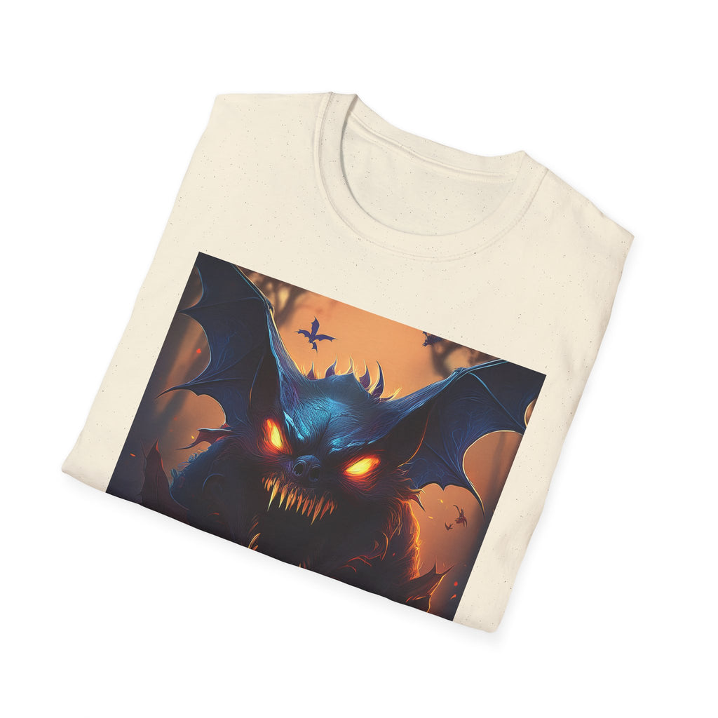 Halloween Demon Bat T-Shirt — Spooky Glowing Monster Tee