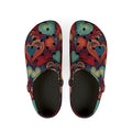 Heart Swirl Clogs — Colorful Retro EVA Foam Slip-On Shoes