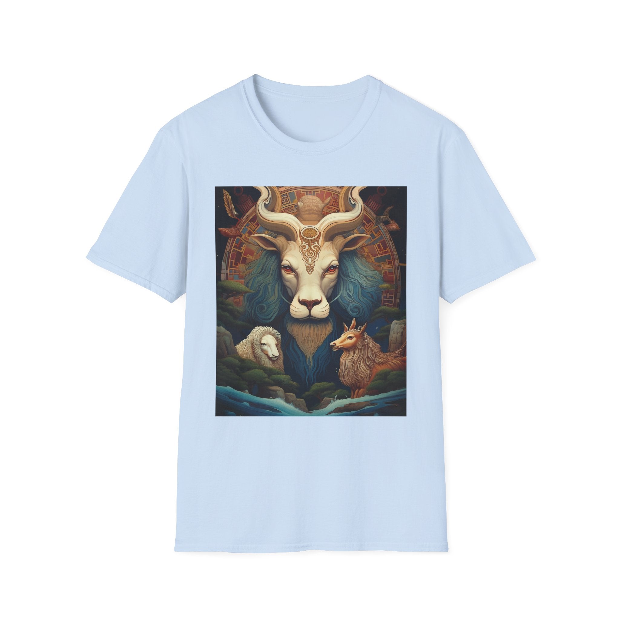 Mythic Beast T-Shirt — Vintage Lion, Ram & Fox Art Tee