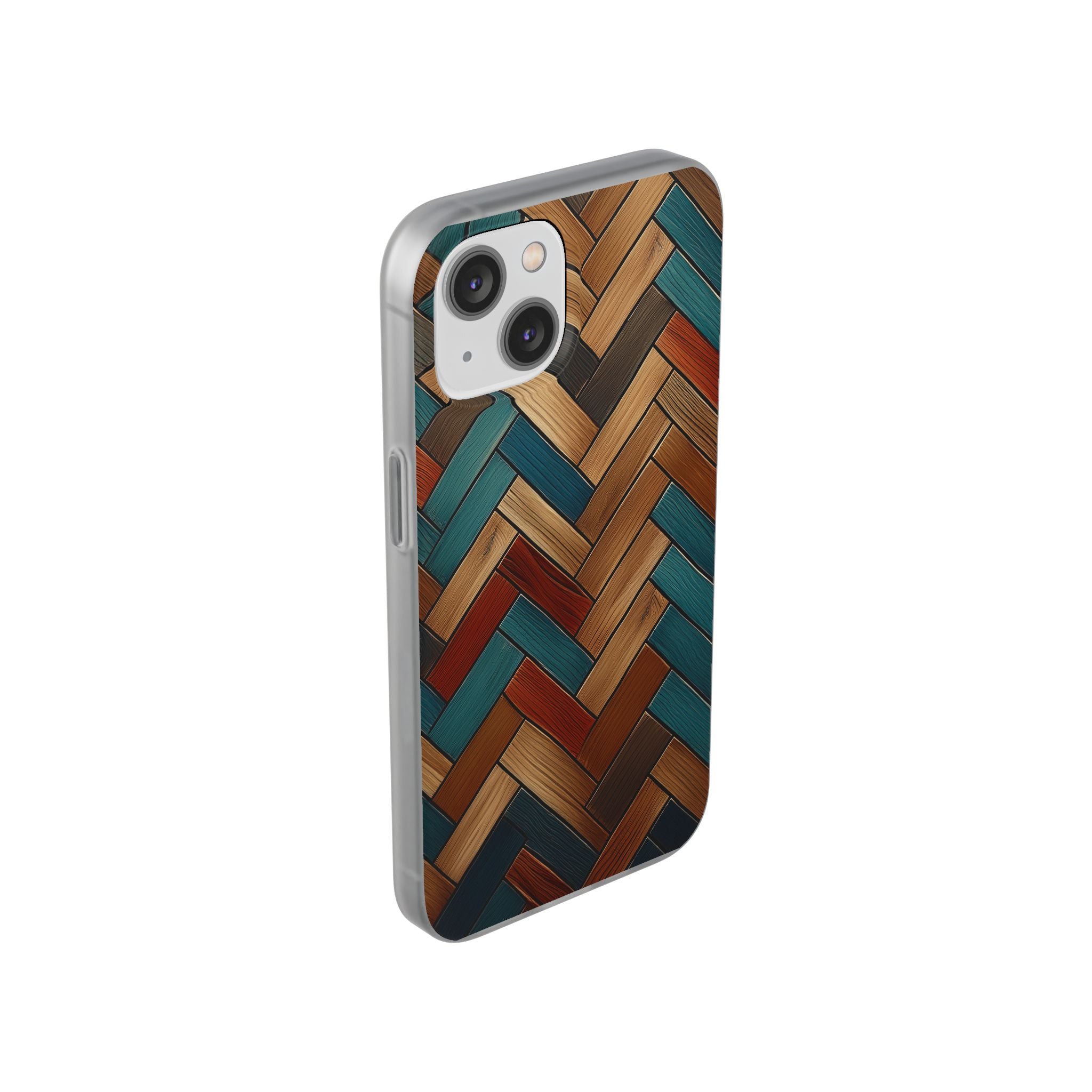 Herringbone Wood Pattern Flexi Phone Case