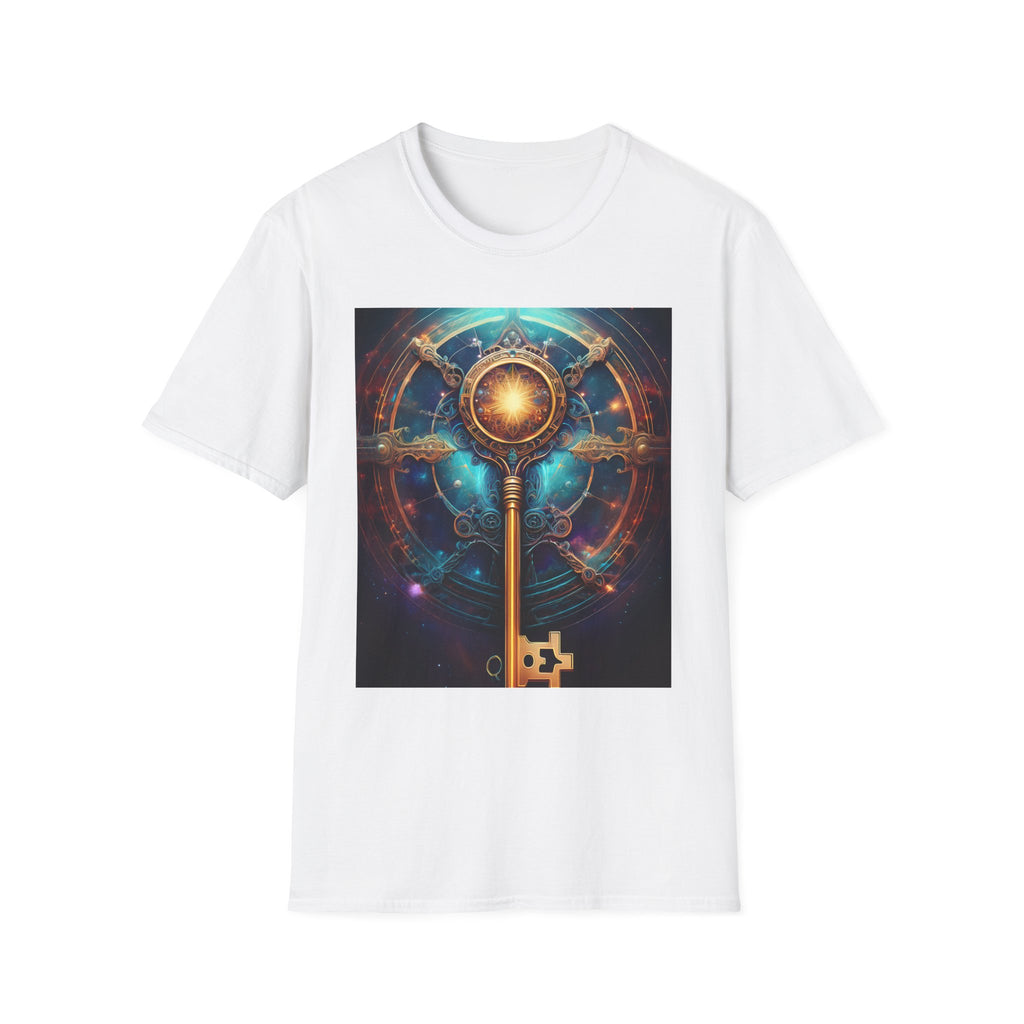 Mystic Golden Key T-Shirt — Fantasy Steampunk Key Art Tee