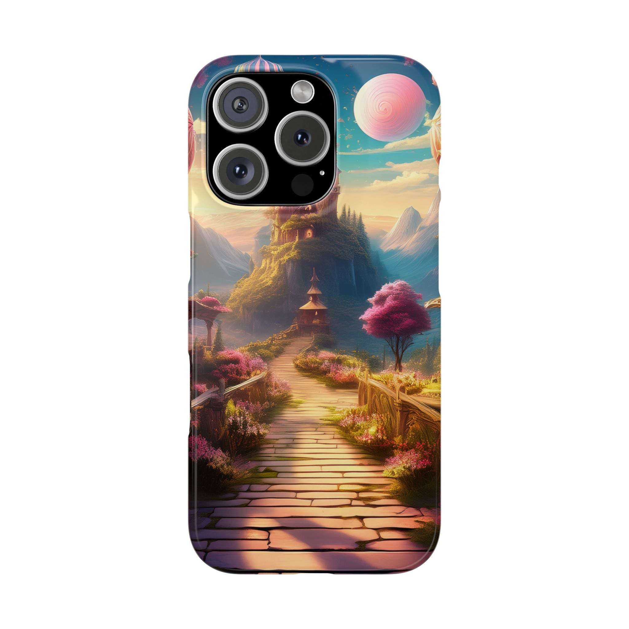 Slim Phone Case — Fantasy Castle Path Scenic iPhone Case