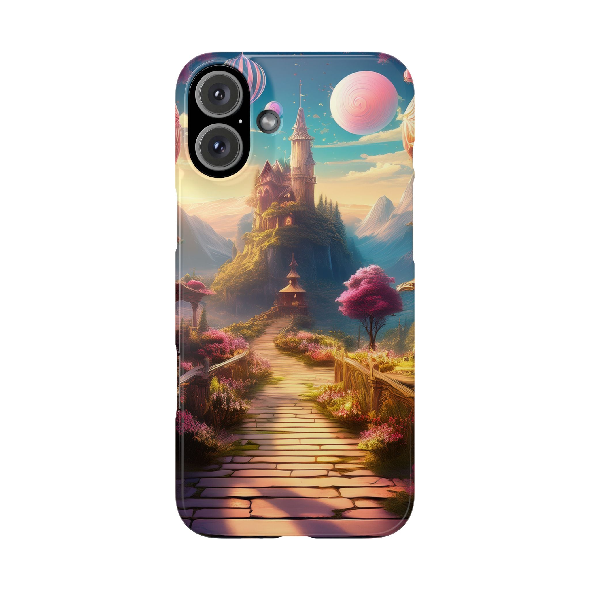 Slim Phone Case — Fantasy Castle Path Scenic iPhone Case