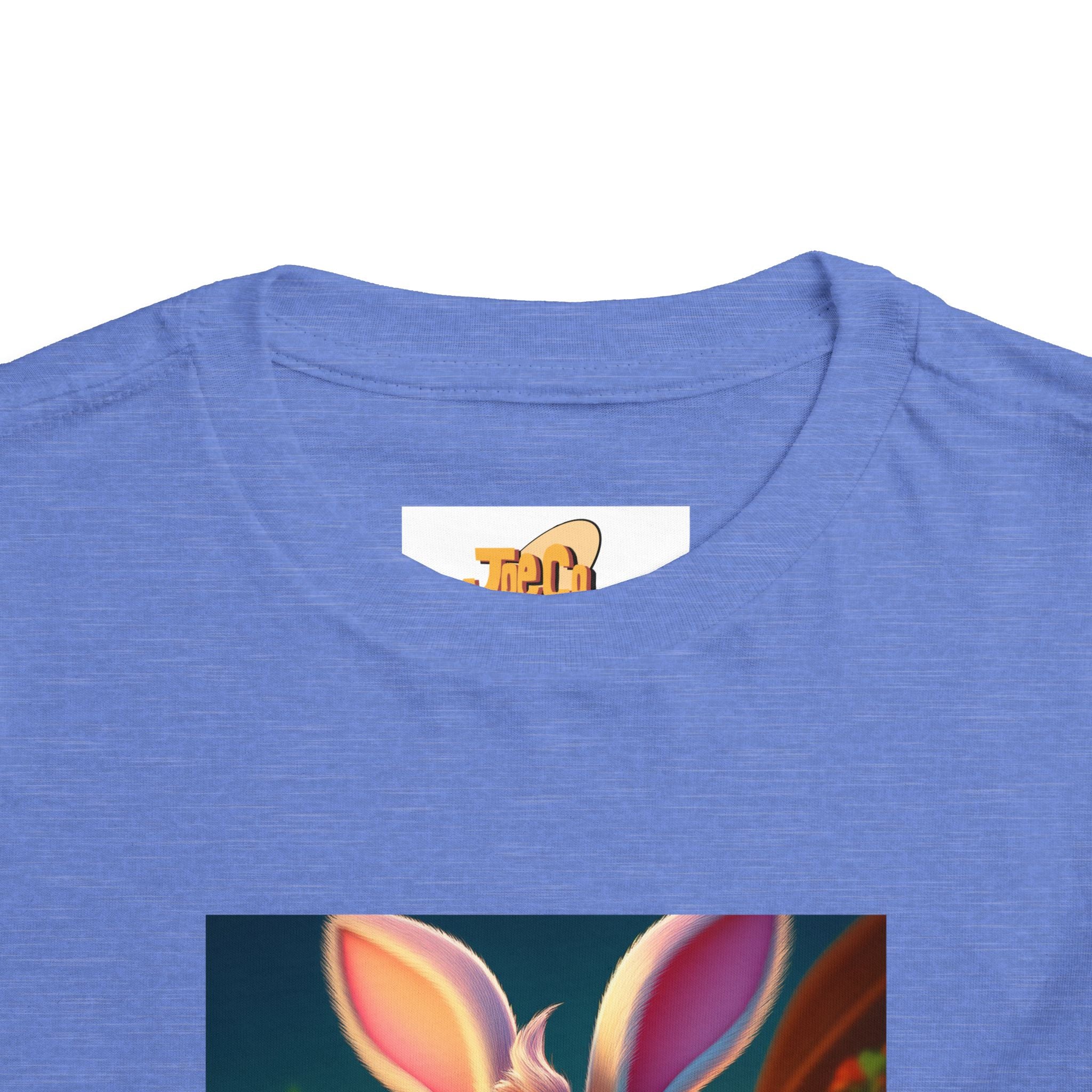 Easter Bunny Toddler Tee — Cute Bunny with Eggs Graphic Shirt