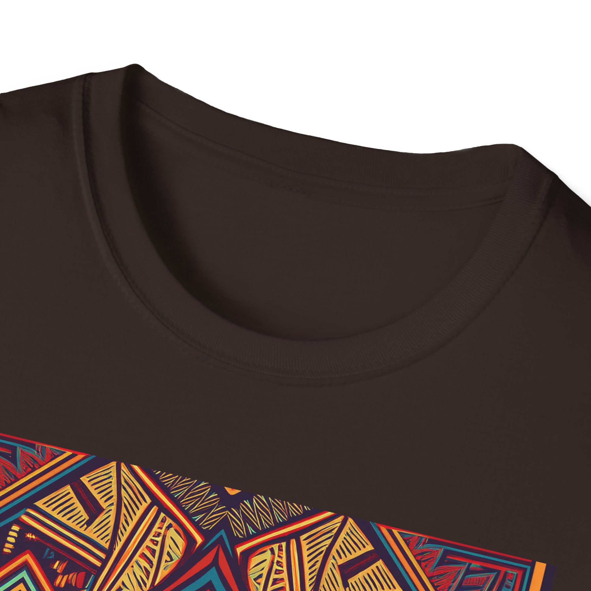 Geometric Tribal Pattern T-Shirt — Boho Vintage Aztec Graphic Tee