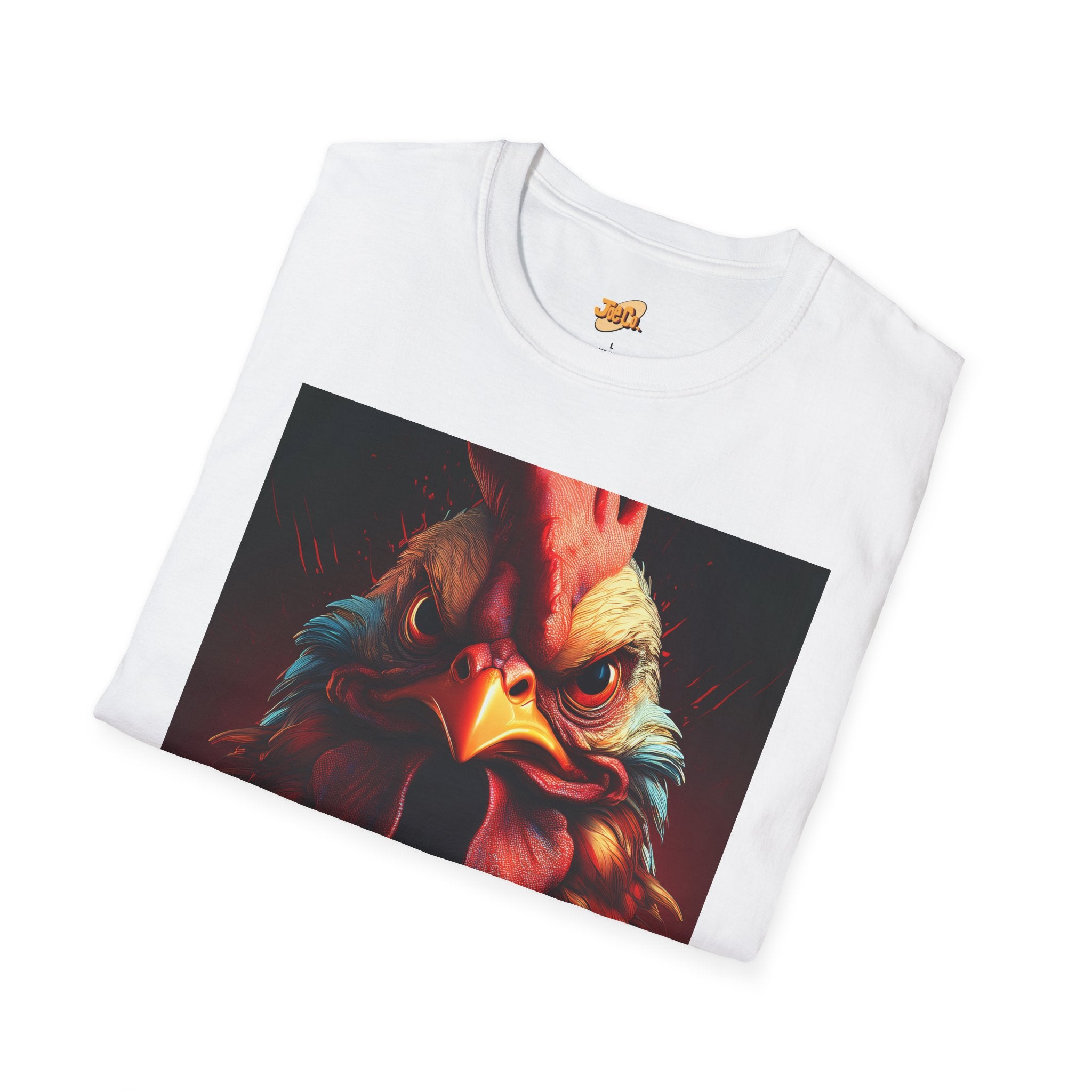 Rooster Portrait T-Shirt – Bold Vintage Farmhouse Rooster Art Tee