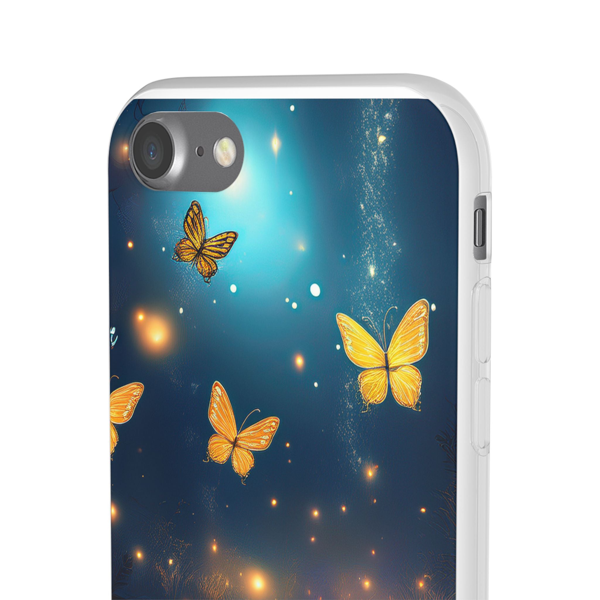 Butterfly Night Sky Phone Case – Glowing Firefly Fantasy for iPhone