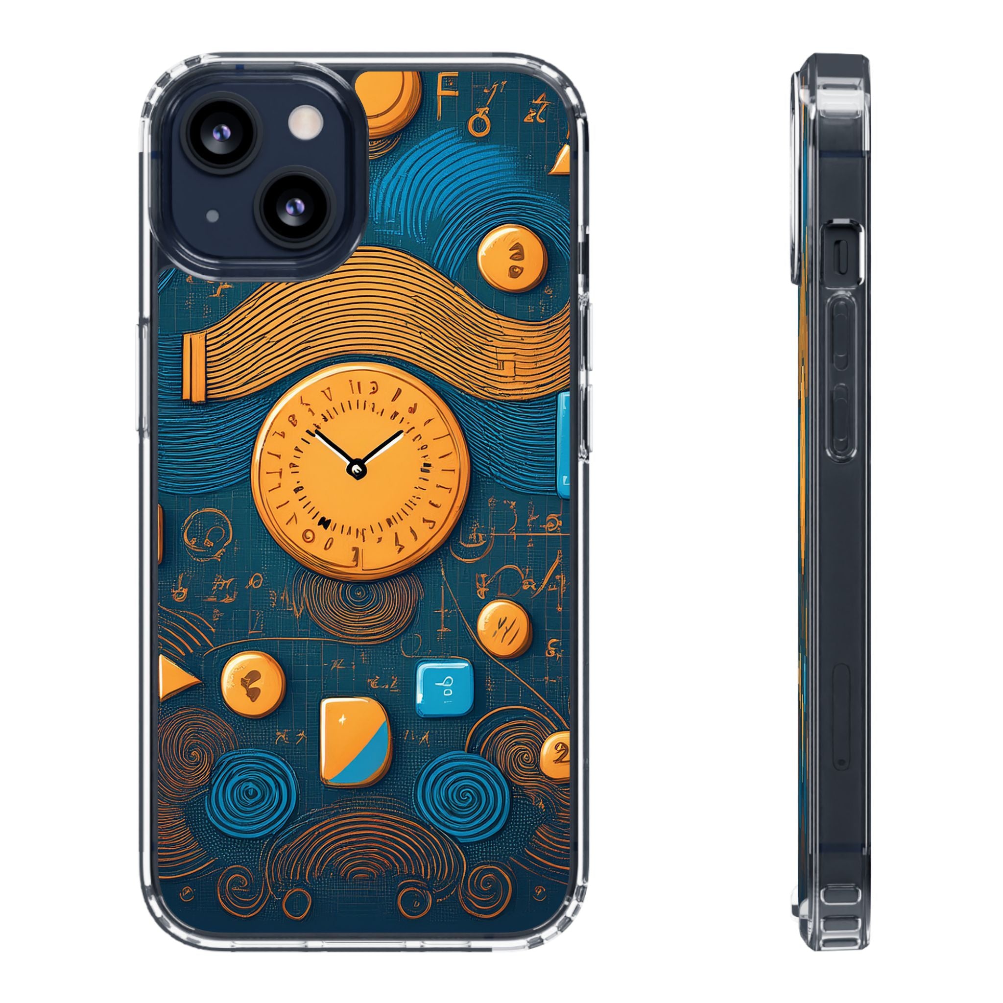 Clear Case — Abstract Clockwork Design Phone Case