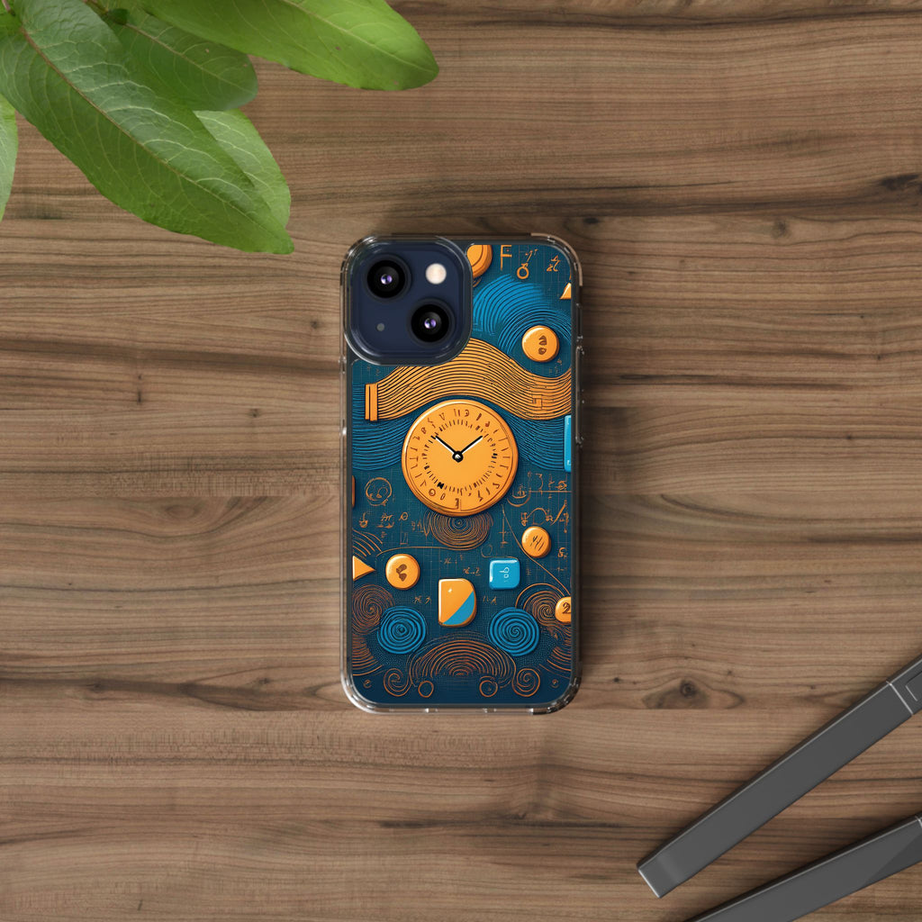 Clear Case — Abstract Clockwork Design Phone Case