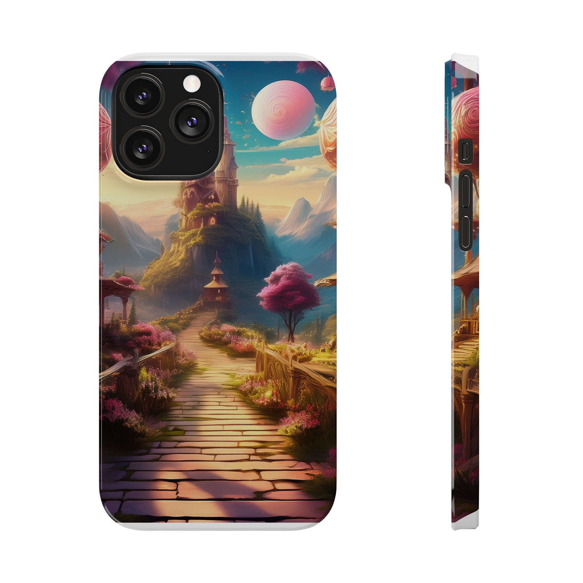 Slim Phone Case — Fantasy Castle Path Scenic iPhone Case