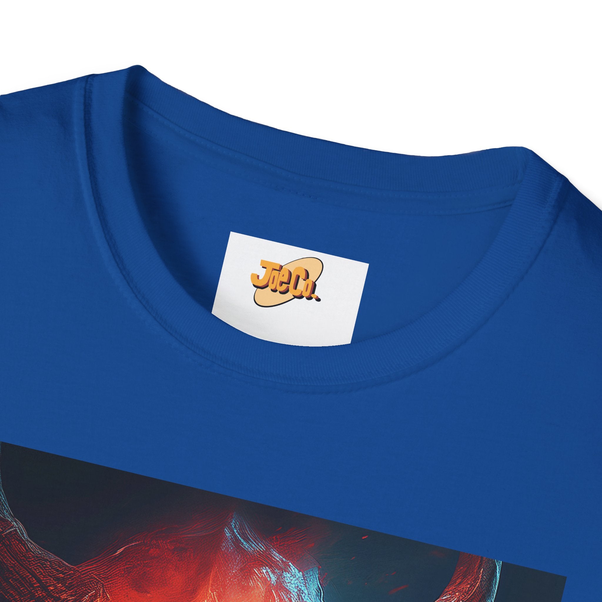 Demon Skull T-Shirt — Fiery Horned Demon Graphic Tee