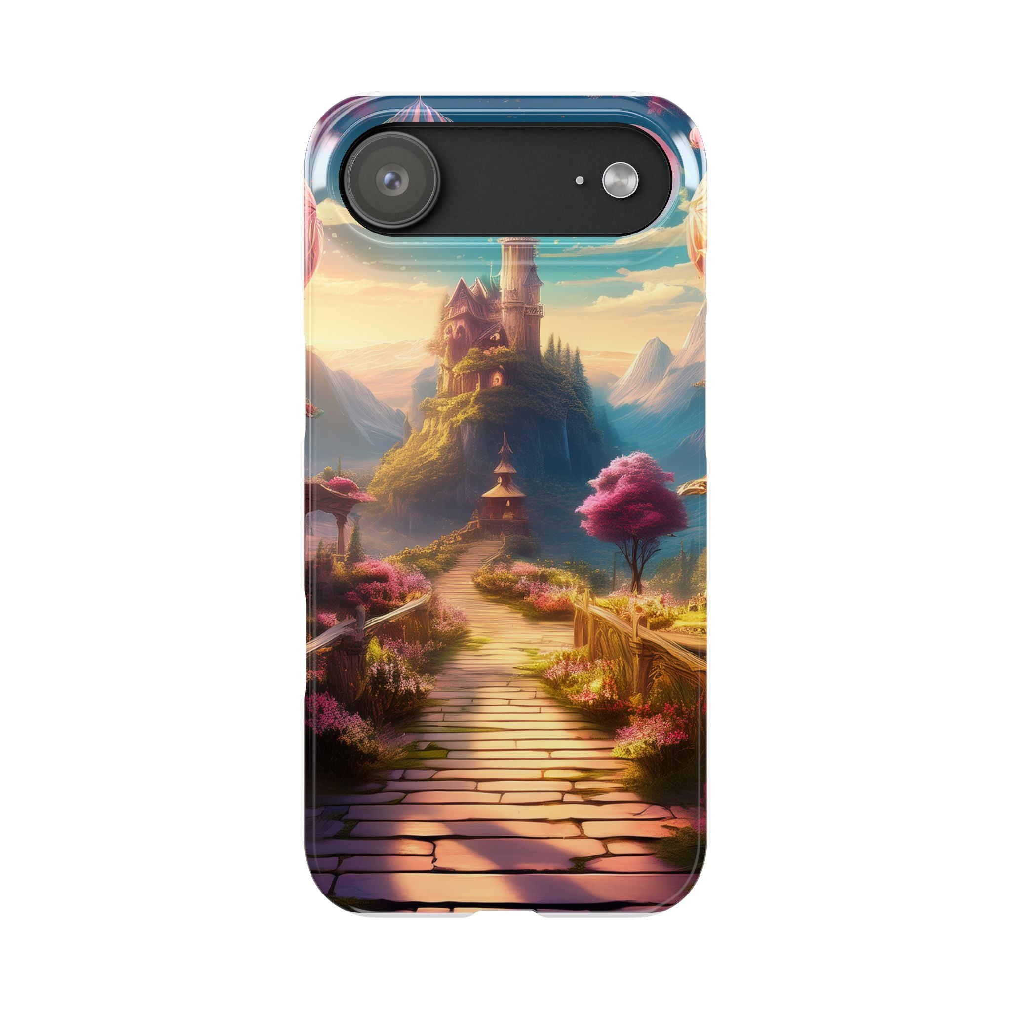 Slim Phone Case — Fantasy Castle Path Scenic iPhone Case