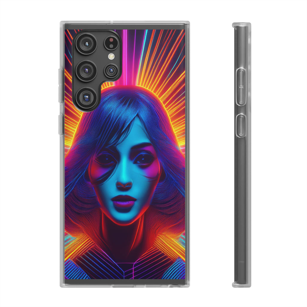 Phone Case — Neon Retro Portrait Mandala