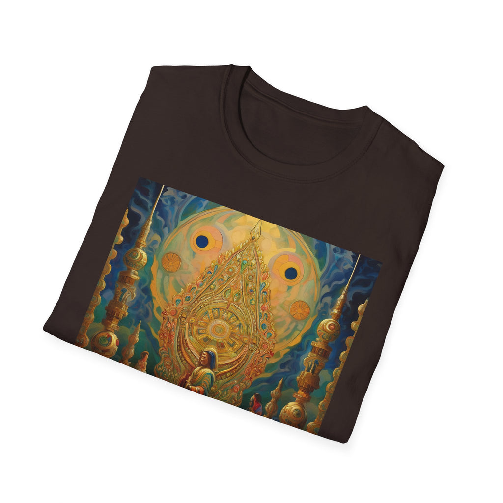 Buddha Sanctuary Art T-Shirt — Meditative Temple Graphic Tee