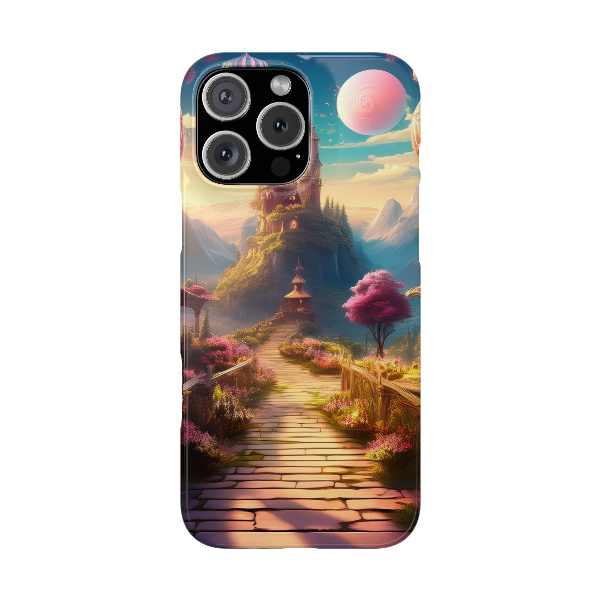 Slim Phone Case — Fantasy Castle Path Scenic iPhone Case