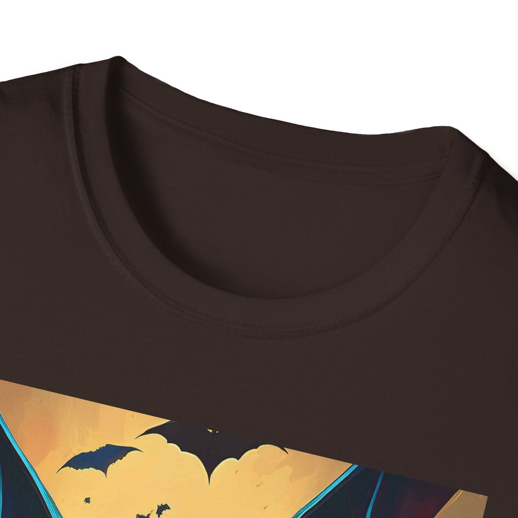 Halloween Bat Nightmare T-Shirt — Fiery Demon Bat Graphic Tee