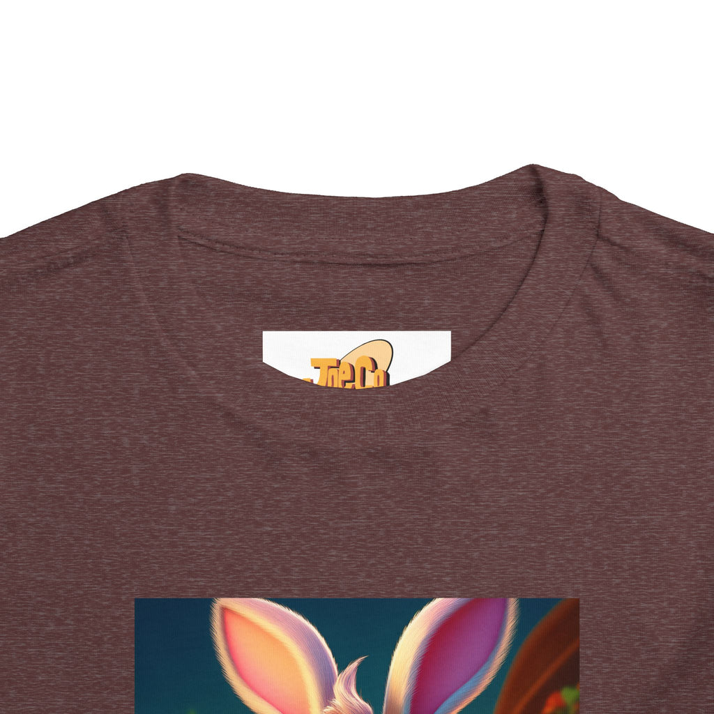 Easter Bunny Toddler Tee — Cute Bunny with Eggs Graphic Shirt