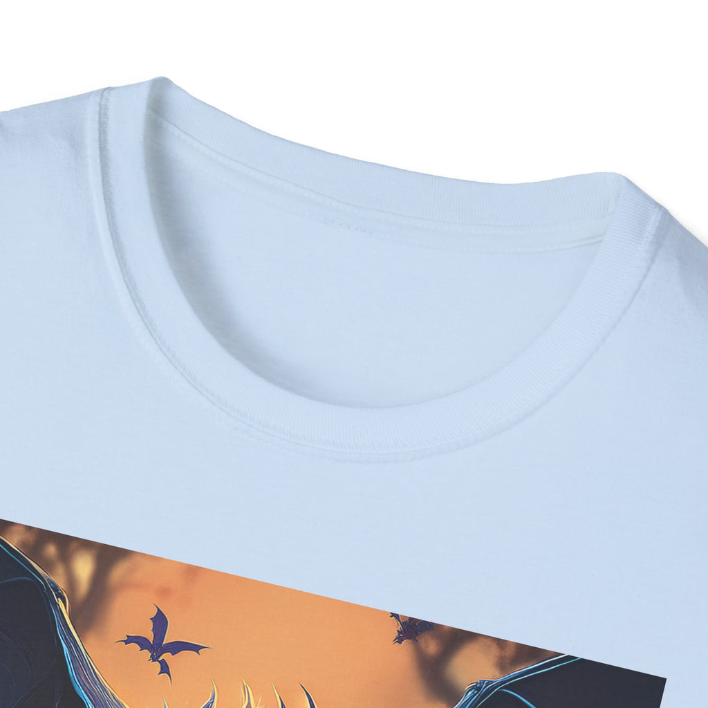 Halloween Demon Bat T-Shirt — Spooky Glowing Monster Tee