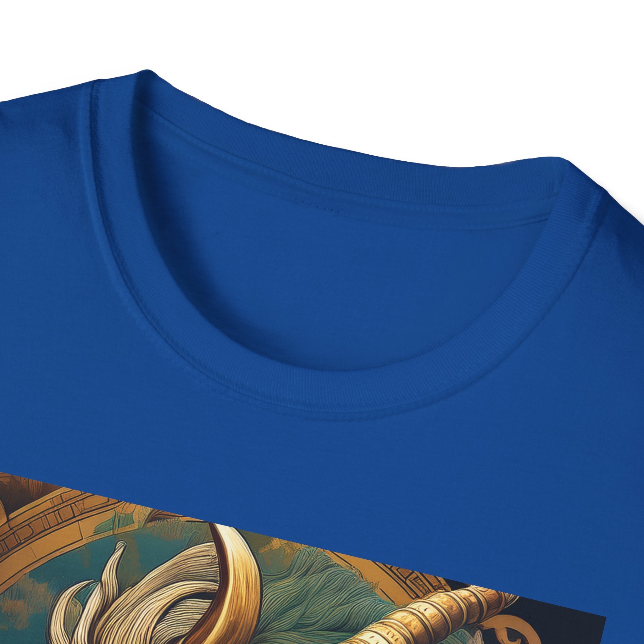 Mythical Beast Art T-Shirt — Majestic Ram & Goat Fantasy Illustration