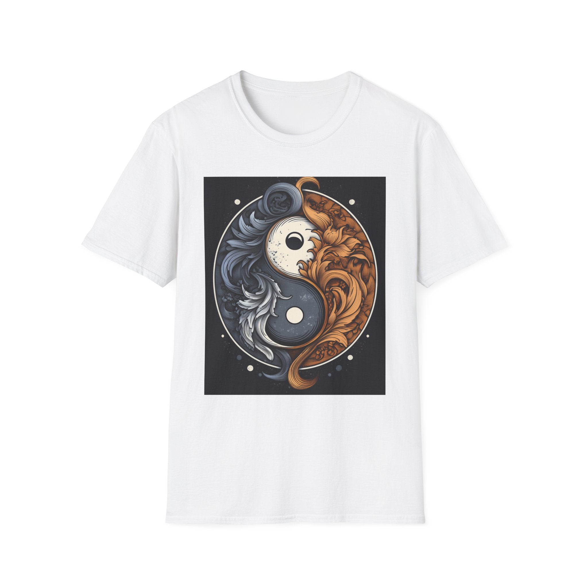 Yin Yang Dragon T-Shirt – Fire & Ice Balance Graphic Tee