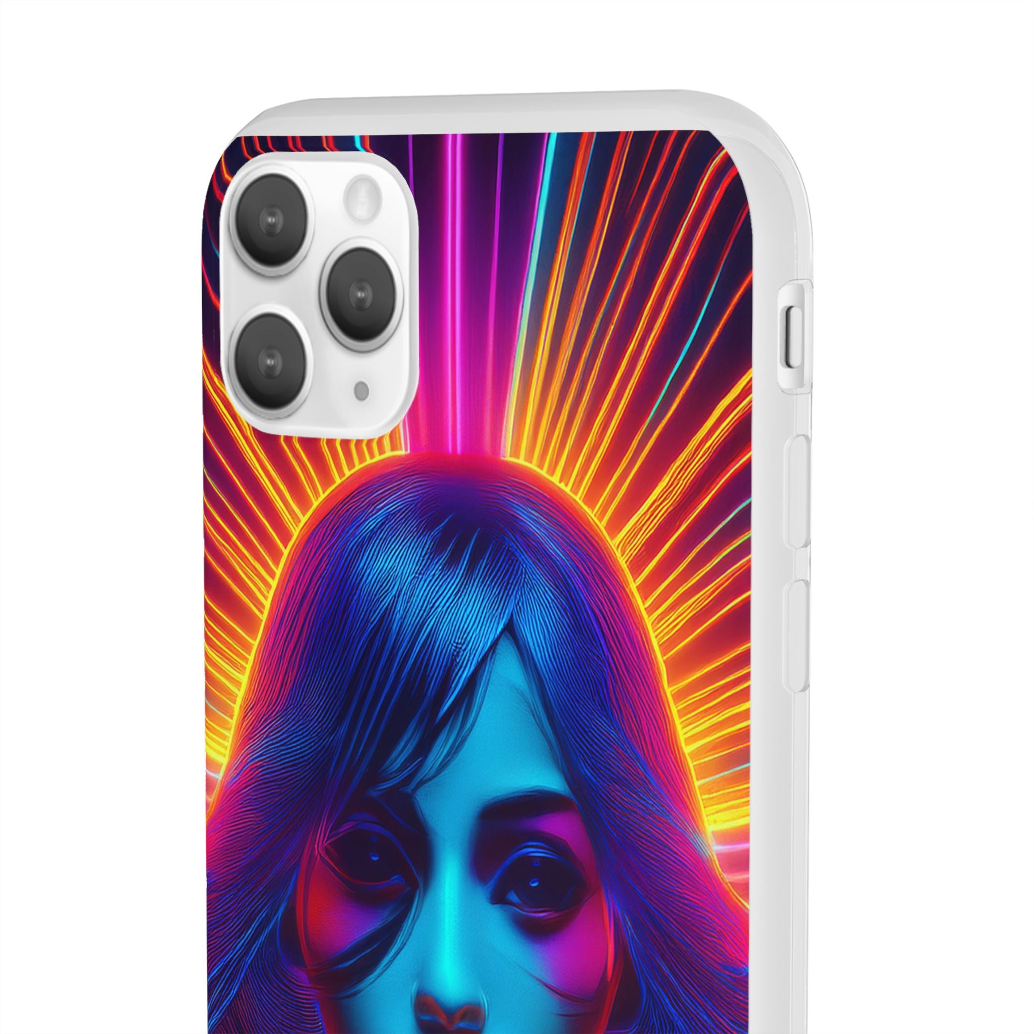 Phone Case — Neon Retro Portrait Mandala