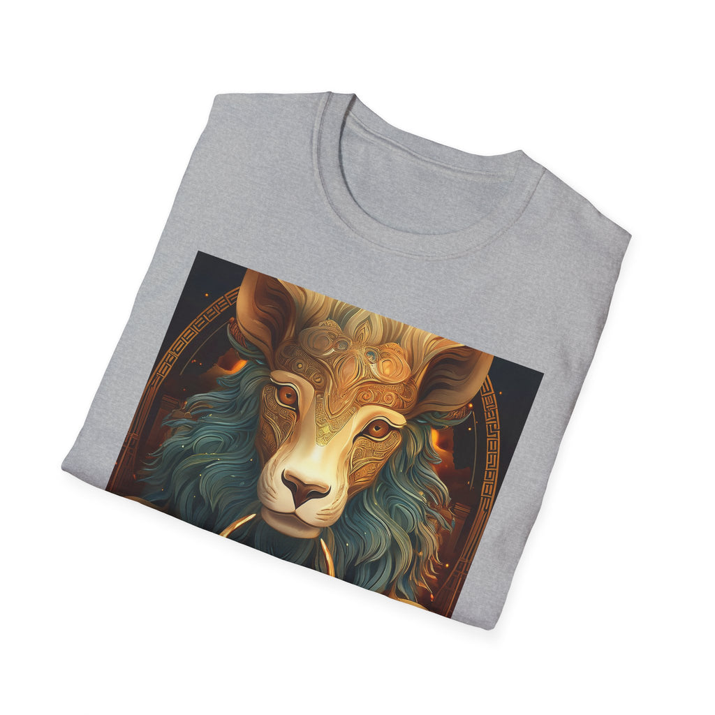 Mystic Ram & Herd Art T-Shirt — Zodiac Capricorn Goat Graphic Tee