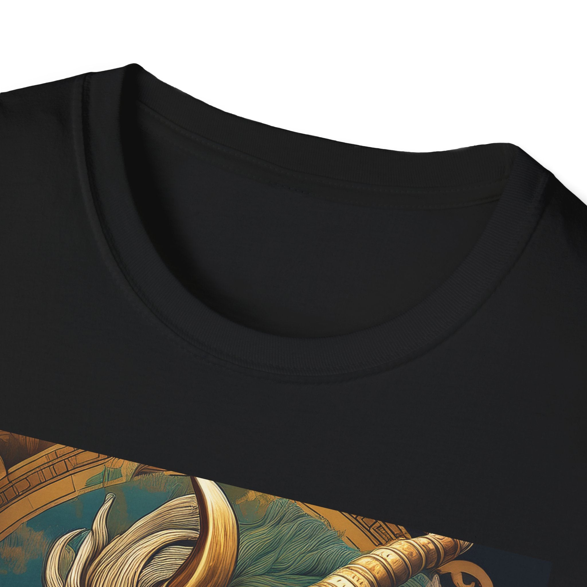 Mythical Beast Art T-Shirt — Majestic Ram & Goat Fantasy Illustration