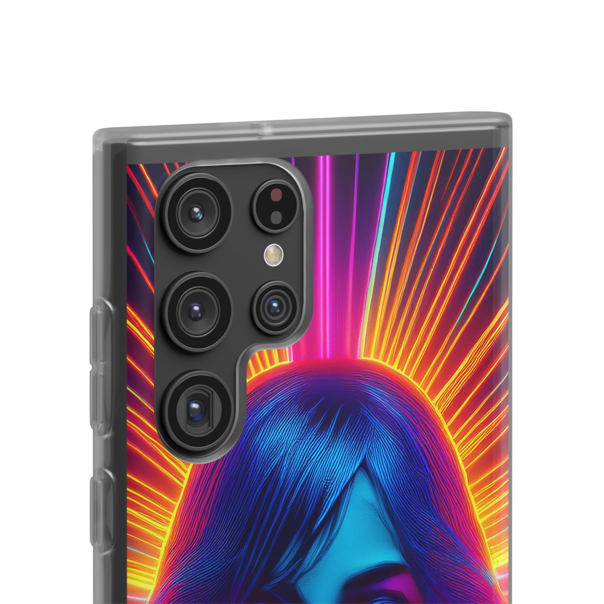 Phone Case — Neon Retro Portrait Mandala