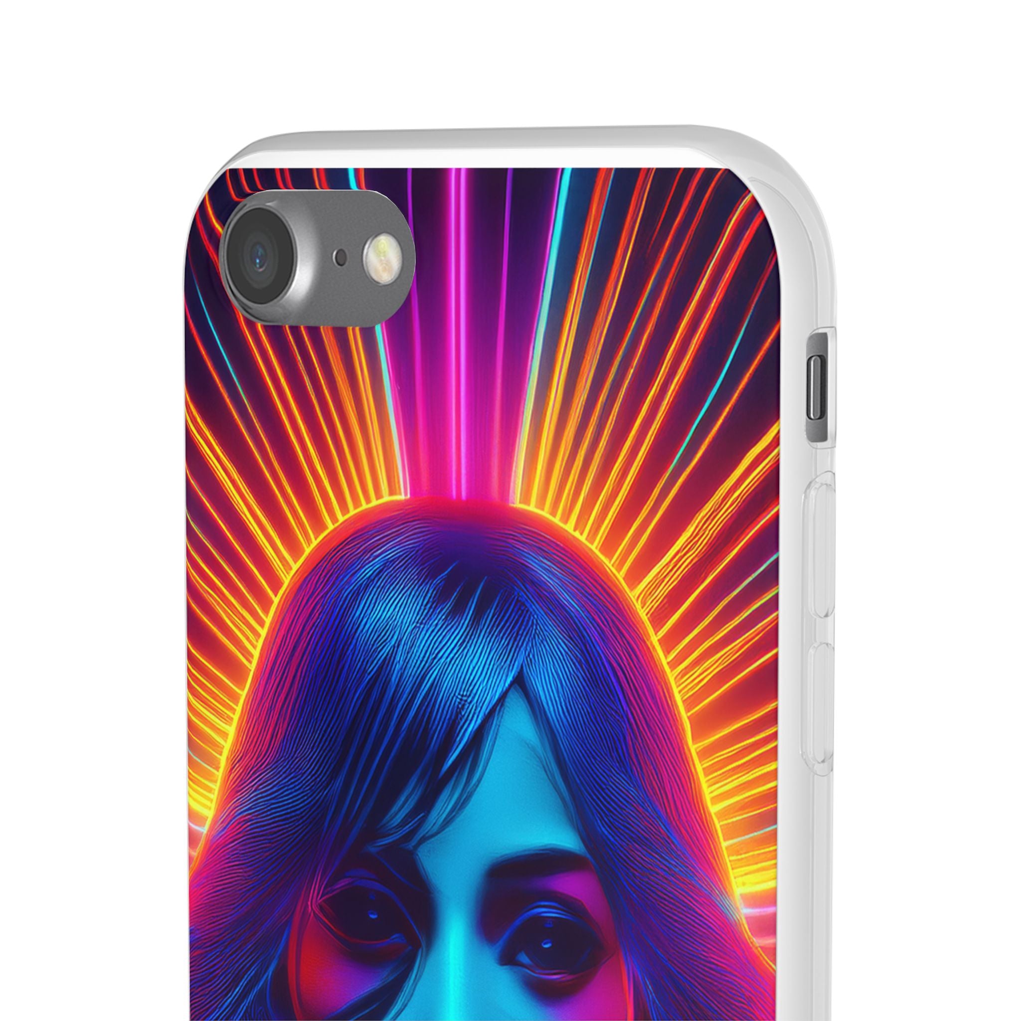 Phone Case — Neon Retro Portrait Mandala