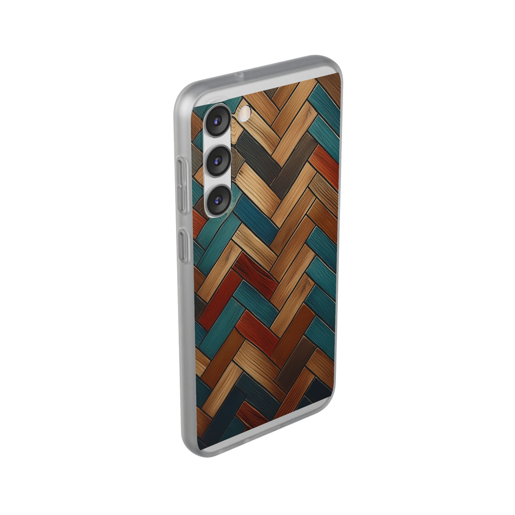 Herringbone Wood Pattern Flexi Phone Case