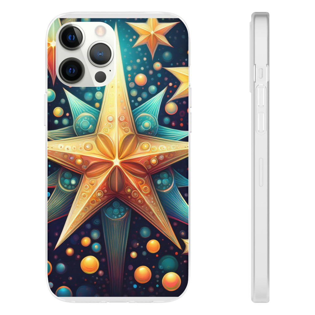 Starburst Galaxy Phone Case — Colorful Cosmic Star Design Flexible Case